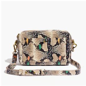 Madewell The Transport Snake Leather Camera Crossbosy bag multicolor
